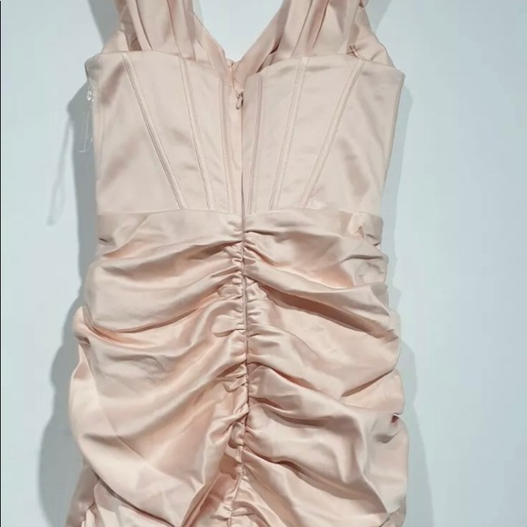 Blush Satin Corset Mini Dress - Picture 4 of 4